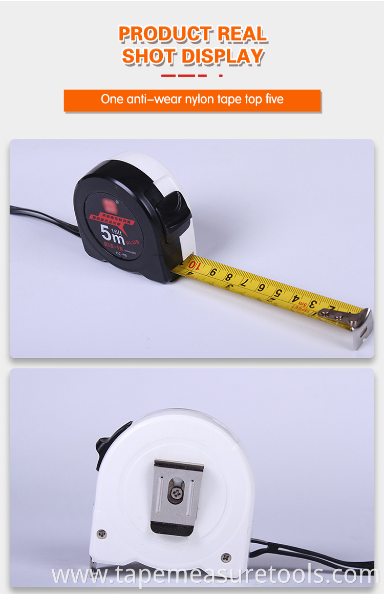 Factory wholesale custom 3m 5m white black steel tape measure